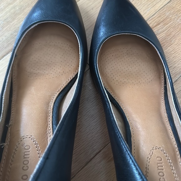 Corso Como | black leather block heels | size 7.5 - Picture 5 of 5